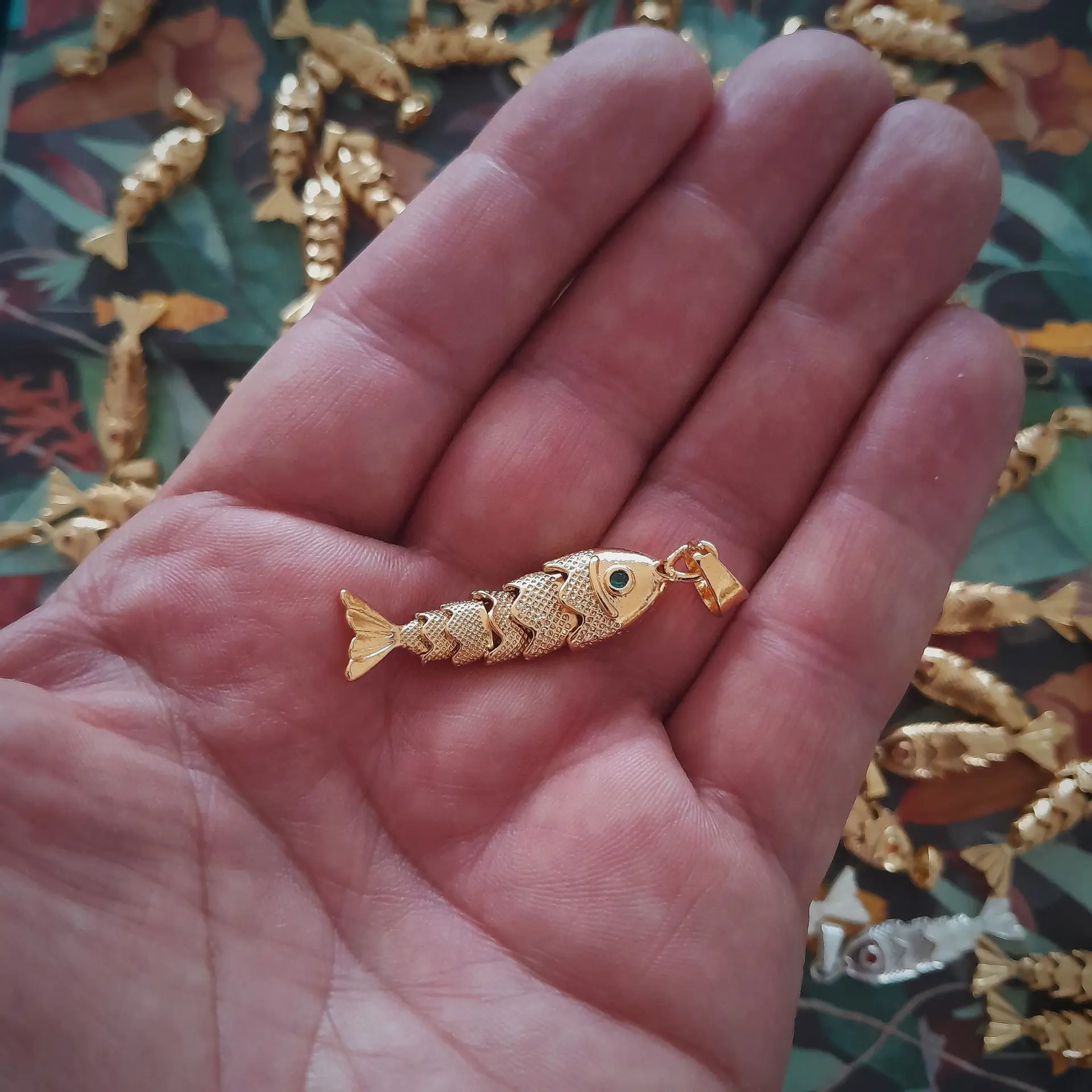 A10 Pescaditos Articulados Dorados